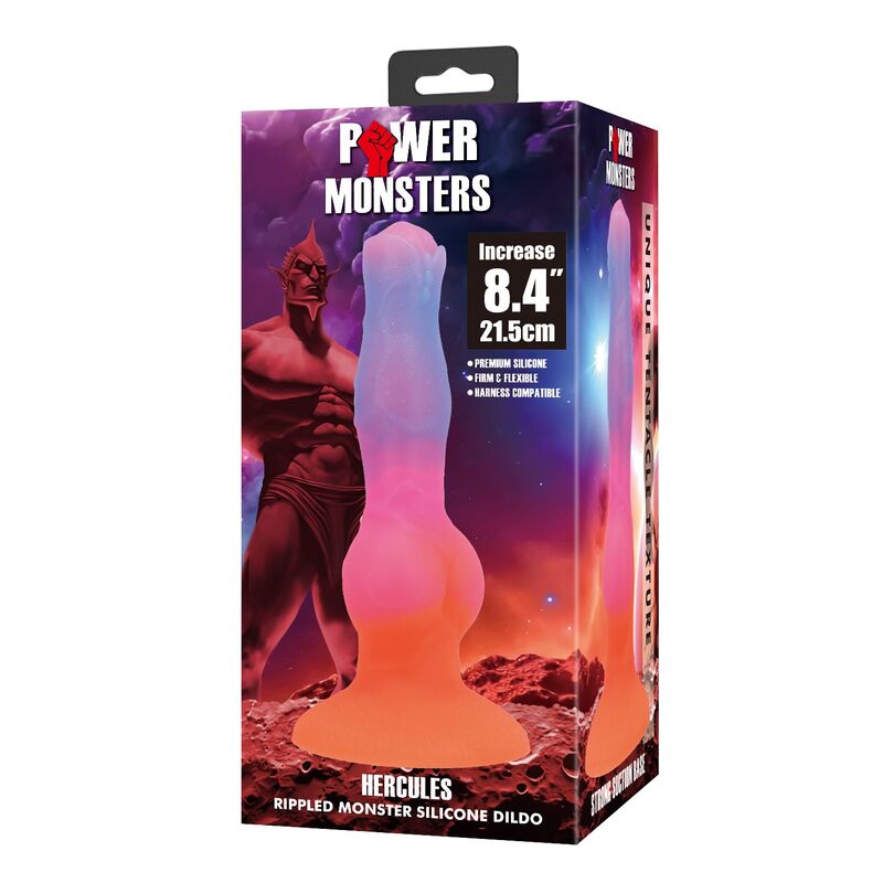 POWER MONSTERS – HERCULES FANTASY SILICONE DILDO 21.5 CM Ø 5 CM
