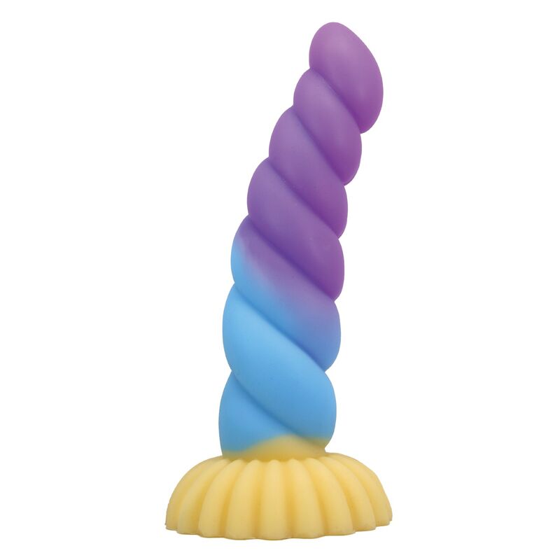 POWER MONSTERS – UNICORN TRICOLOR FANTASY SILICONE DILDO 22 CM Ø 5 CM