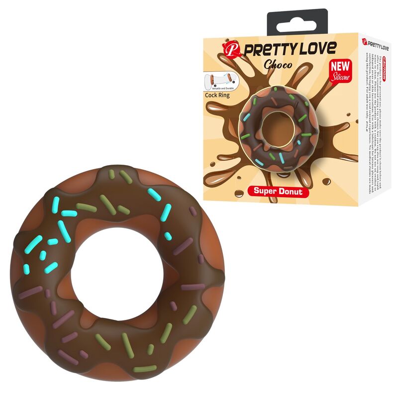 PRETTY LOVE – SUPER DONUT PENIS RING BROWN