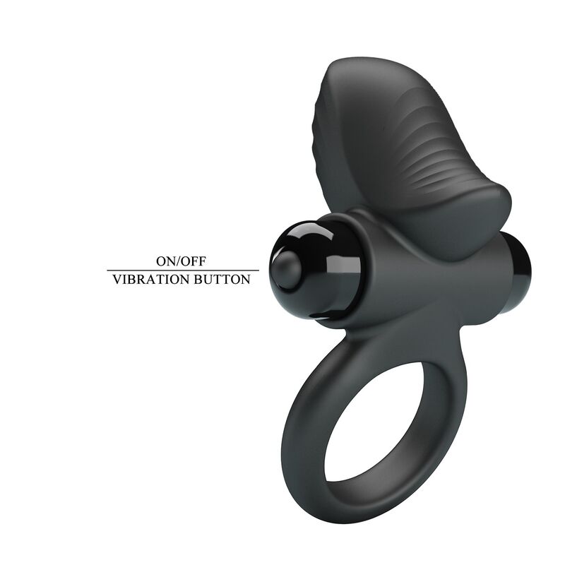 PRETTY LOVE – ADRIEN VIBRATING PENIS RING 10 FUNCTIONS BLACK