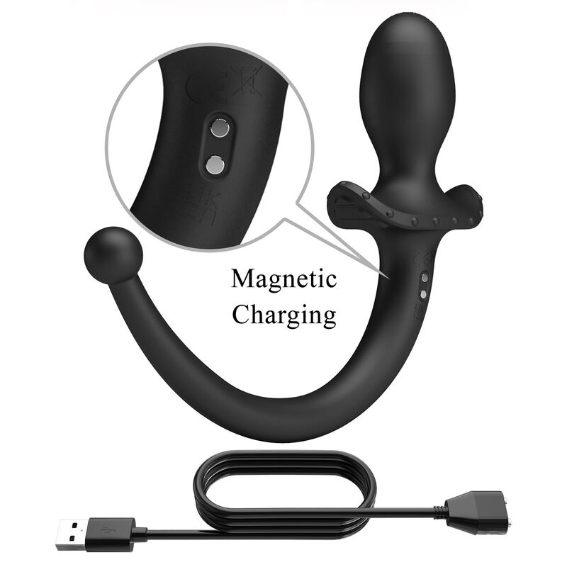 PRETTY LOVE – ANTHONY APP CONTROL ANAL AND PERINEUM VIBRATOR BLACK
