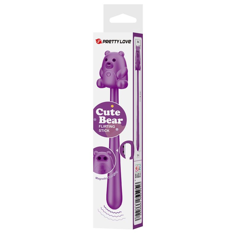 PRETTY LOVE – CUTE BEAR FLIRTING STICK RECHARGEABLE VIBRATOR