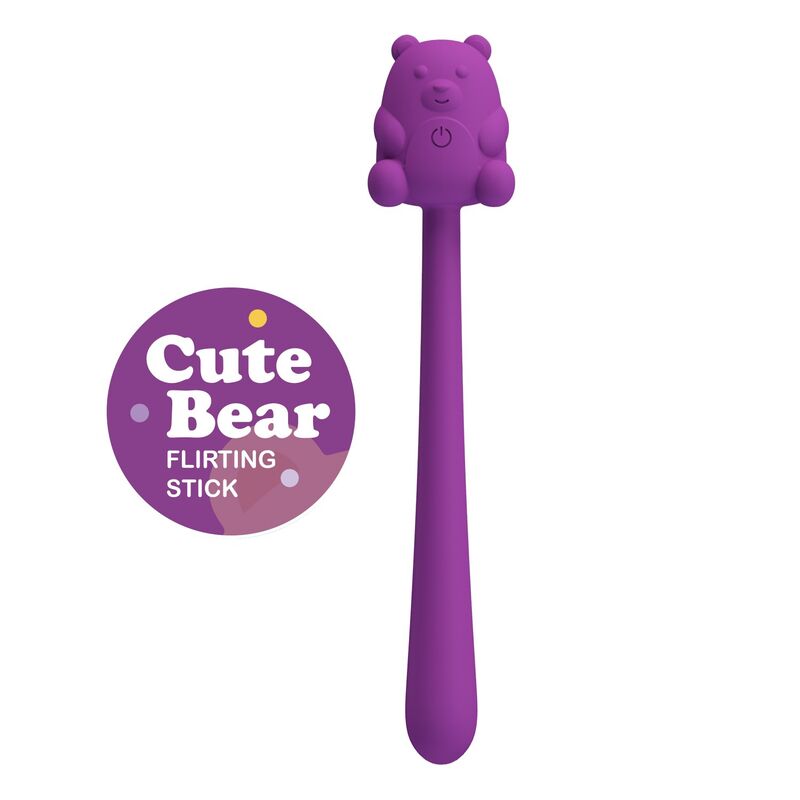 PRETTY LOVE – CUTE BEAR FLIRTING STICK RECHARGEABLE VIBRATOR