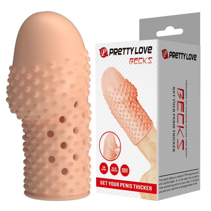 PRETTY LOVE – GEEK’S PENIS SLEEVE GET YOUR PENIS THICKER NATURAL COLOR