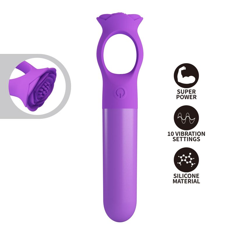 PRETTY LOVE – GIANA RECHARGEABLE MINI VIBRATOR MASSAGER PURPLE