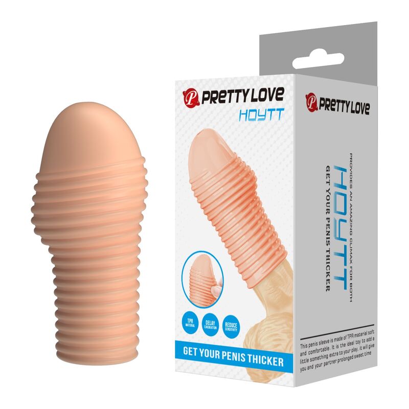 PRETTY LOVE – HOTTT PENIS SLEEVE GET YOUR PENIS THICKER NATURAL COLOR
