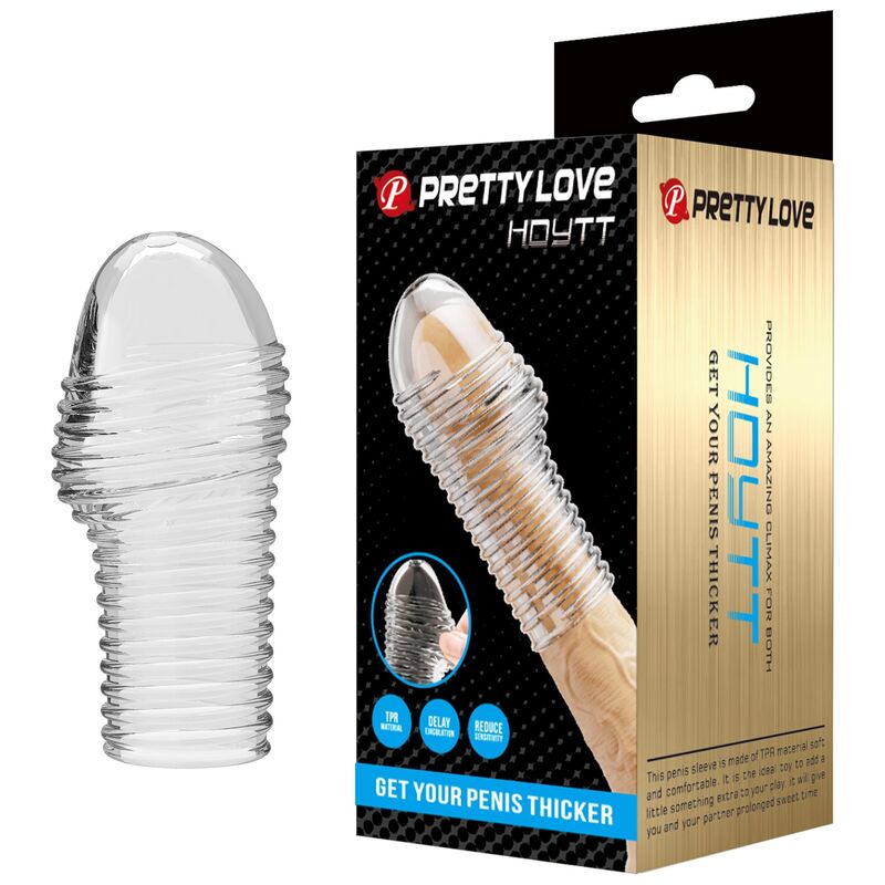 PRETTY LOVE – HOTTT PENIS SLEEVE GET YOUR PENIS THICKER TRANSPARENT