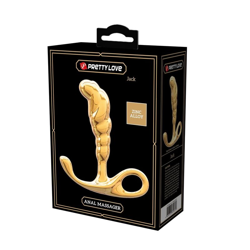PRETTY LOVE – JACK ZINC ALLOY PROSTATE MASSAGER GOLD