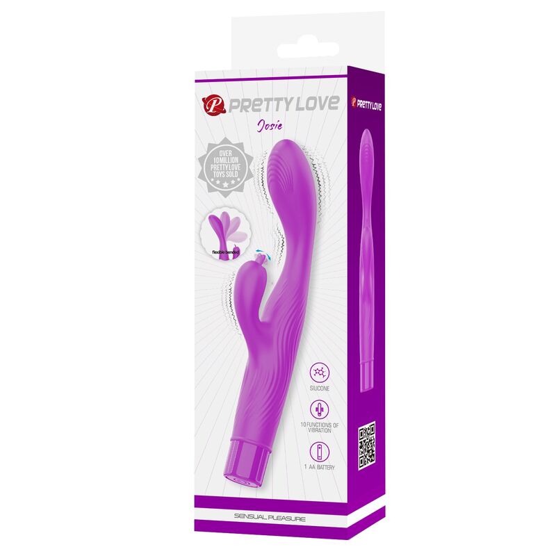 PRETTY LOVE – JENE DUAL STIMULATION G-SPOT AND CLITORAL VIBRATOR PURPLE