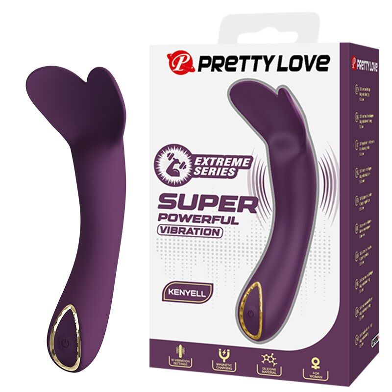 PRETTY LOVE – KENYELL RECHARGEABLE VIBRATOR 10 FUNCTIONS PURPLE