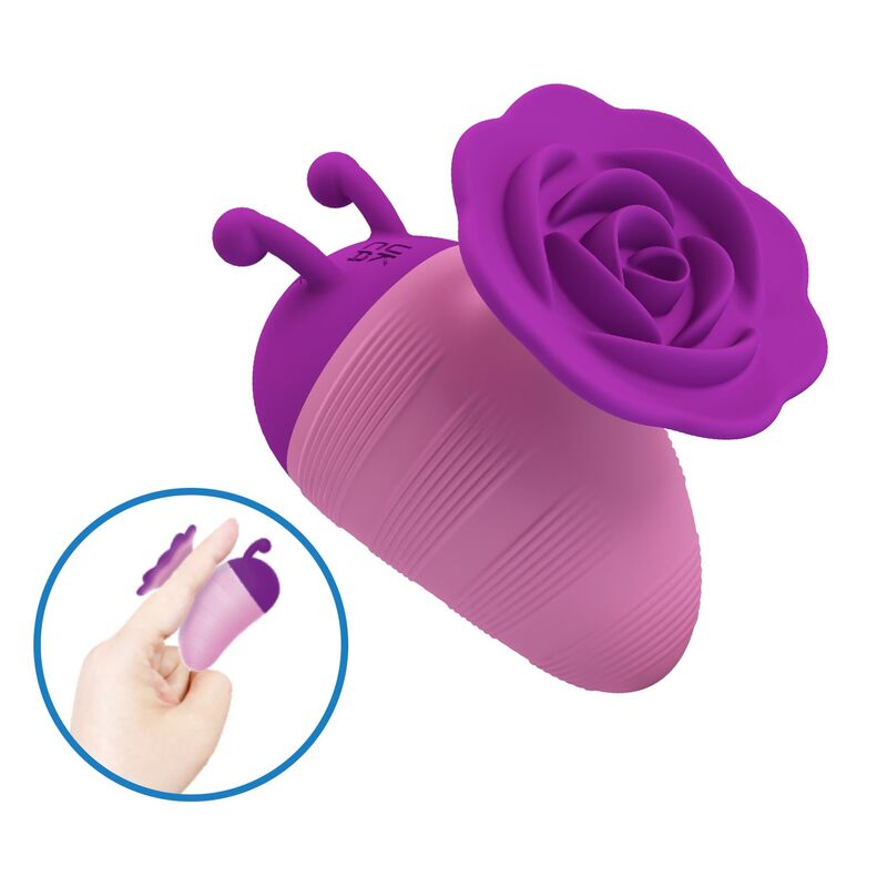PRETTY LOVE – LITTLE BEE RECHARGEABLE CLITORAL STIMULATOR 7 MODES PURPLE-PINK