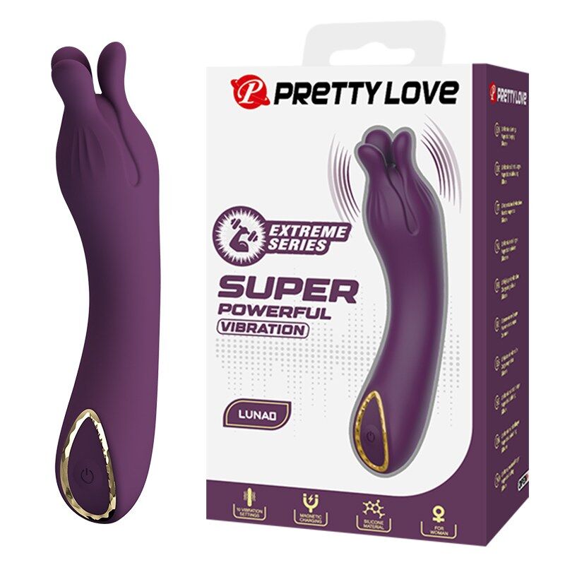 PRETTY LOVE – LUNAO RECHARGEABLE VIBRATOR 10 FUNCTIONS PURPLE