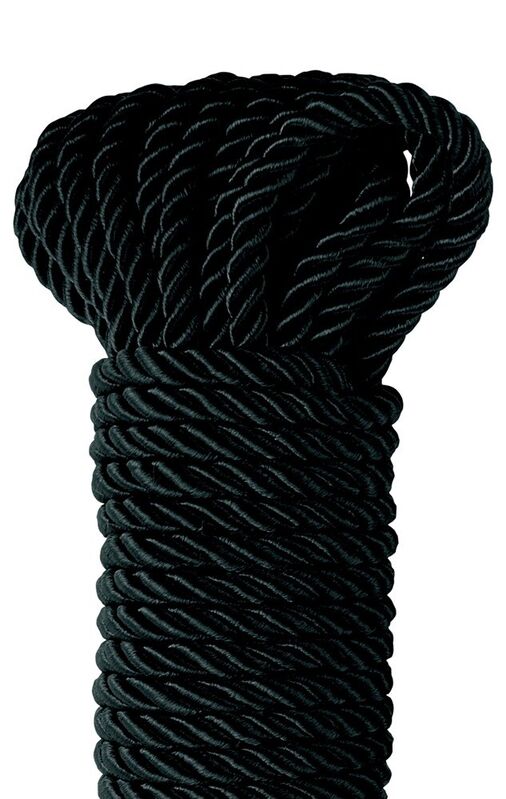 FETISH FANTASY SERIES – BLACK DELUXE SILK ROPE 9.75 M