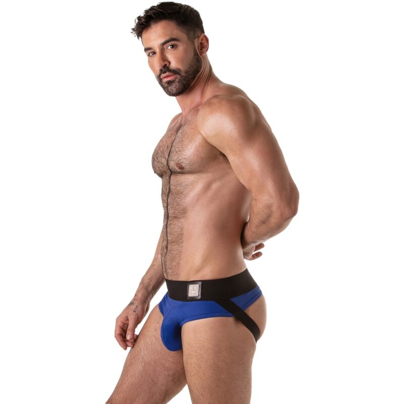 LOCKER GEAR – WIDE WAISTBAND JOCK BRIEF BLUE S