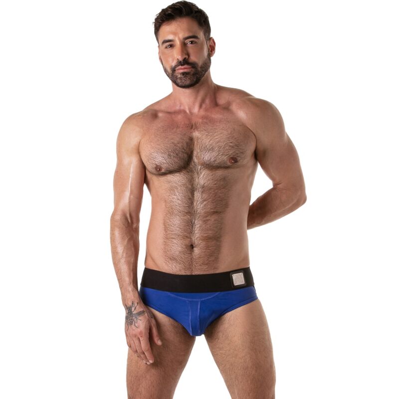 LOCKER GEAR – WIDE WAISTBAND JOCK BRIEF BLUE S