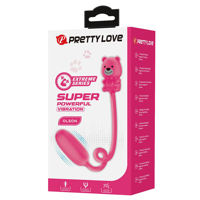 PRETTY LOVE – OLSON RECHARGEABLE BULLET VIBRATOR WITH WIRED CONTROLLER PINK