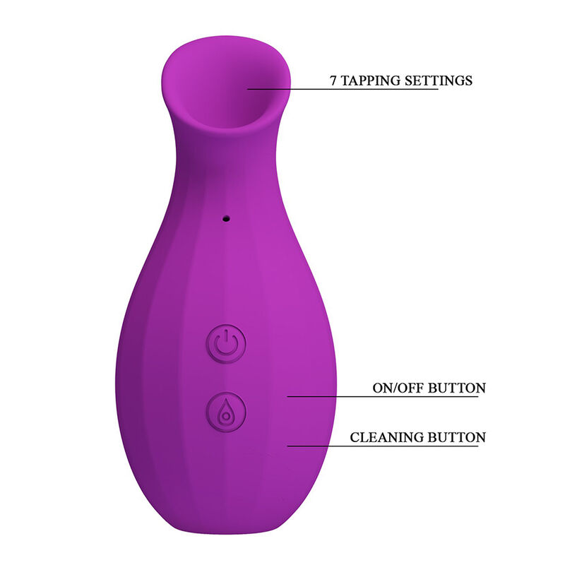 PRETTY LOVE – MAGIC BOTTLE RECHARGEABLE CLITORAL SUCTION STIMULATOR PURPLE