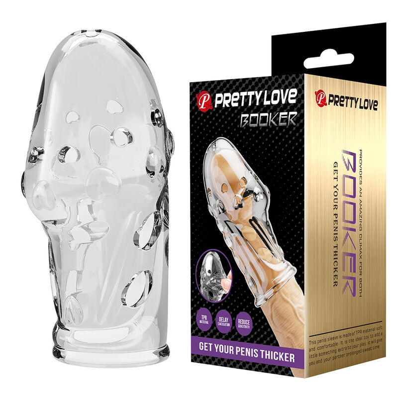 PRETTY LOVE – ROCKER PENIS SLEEVE GET YOUR PENIS THICKER TRANSPARENT