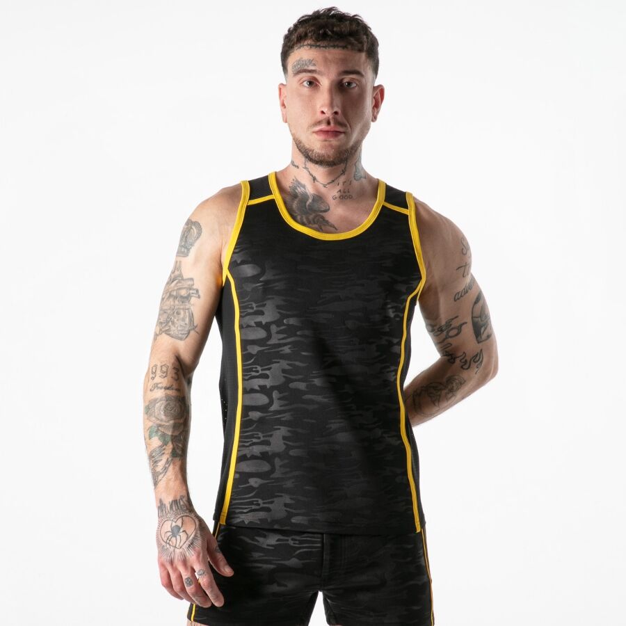 LOCKER GEAR – FULL MILITARY ACCESS TANKTOP YELLOW S