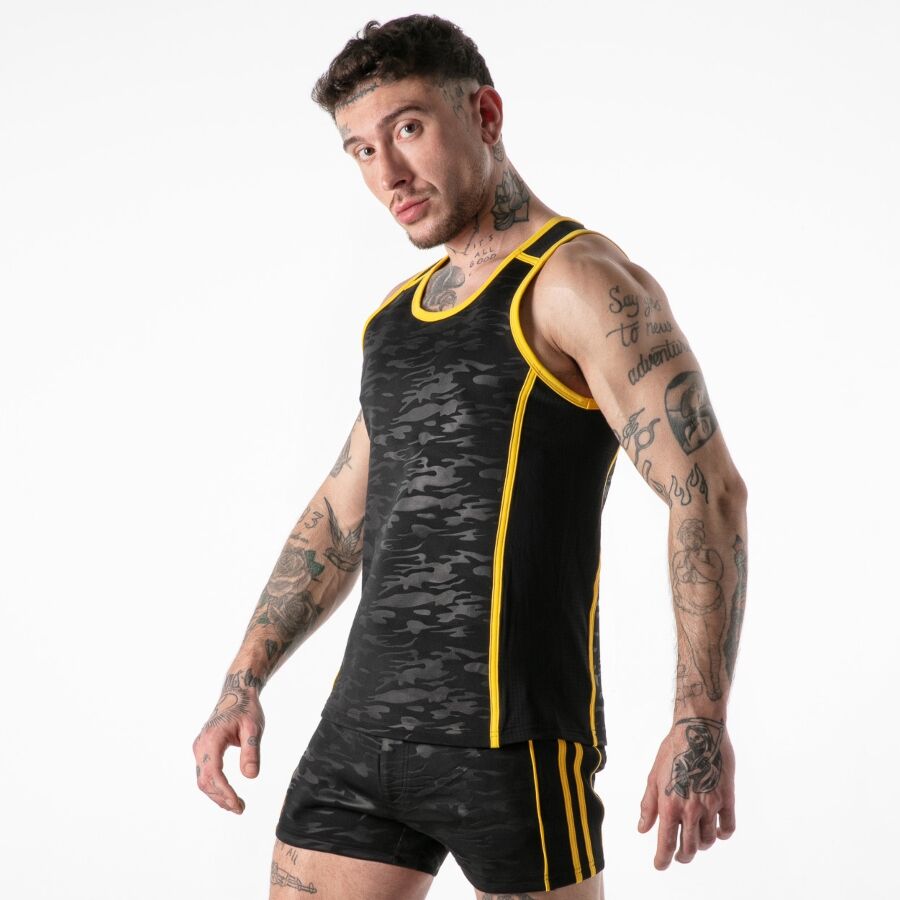 LOCKER GEAR – FULL MILITARY ACCESS TANKTOP YELLOW S