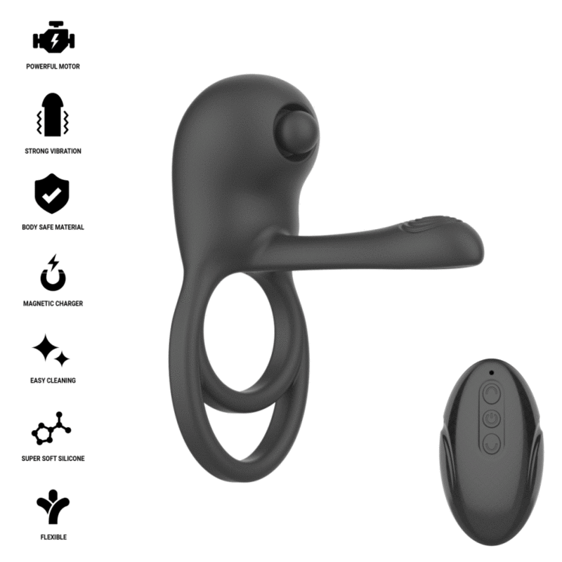 INTENSE – SPIKE REMOTE CONTROL VIBRATING PENIS RING