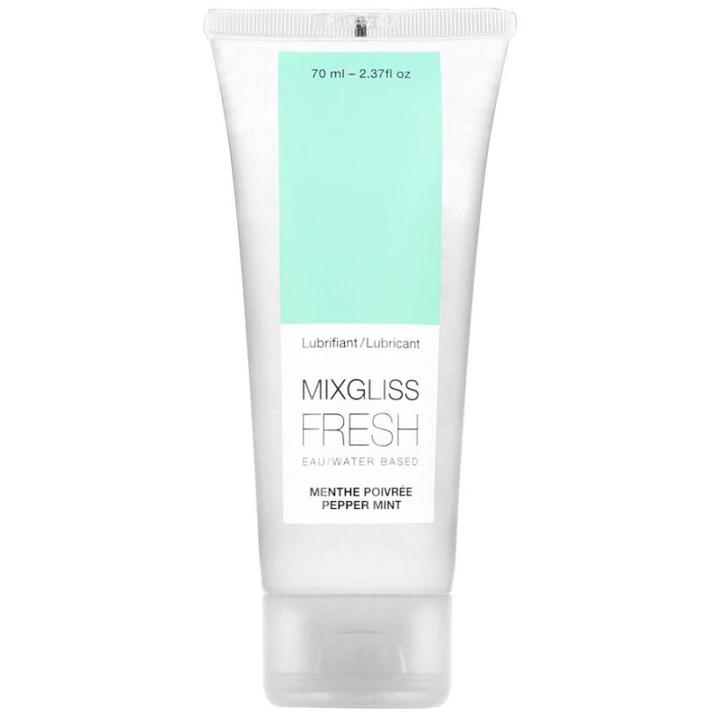 MIXGLISS – LUBRICANTE BASE AGUA EFECTO FRIO SABOR A MENTA 70 ML