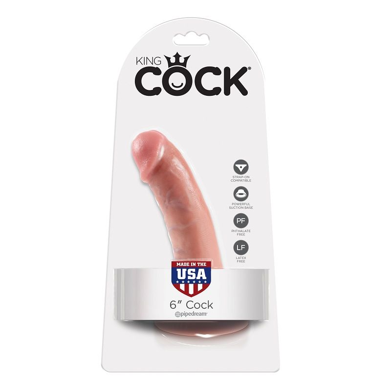 KING COCK – 6 PENE NATURAL 15.2 CM