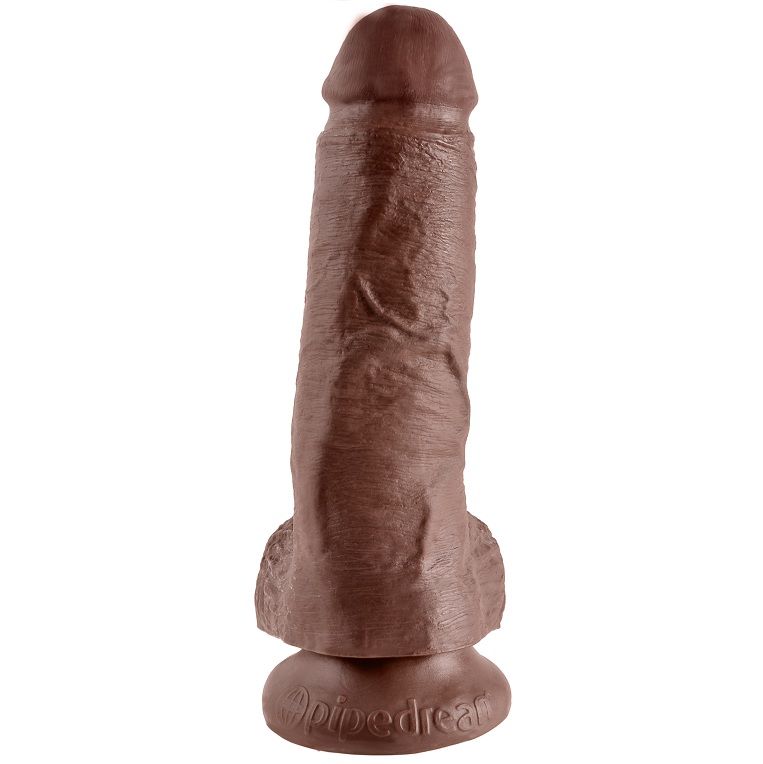 KING COCK – 8″ PENE REALÍSTICO MARRÓN 20.3 CM