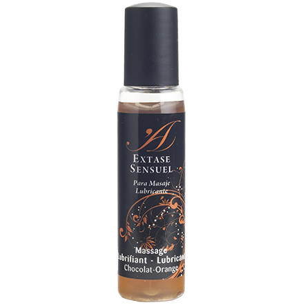 EXTASE SENSUAL – LUBRICANTE CHOCOLATE  NARANJA VIAJE 35 ML