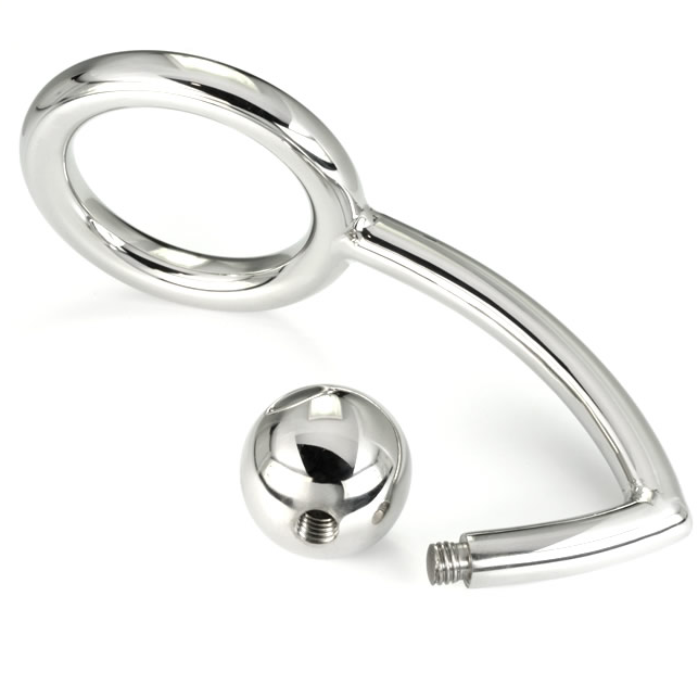 METAL HARD – COCK RING ANILLO CON GANCHO INTRUDER ANAL 45MM