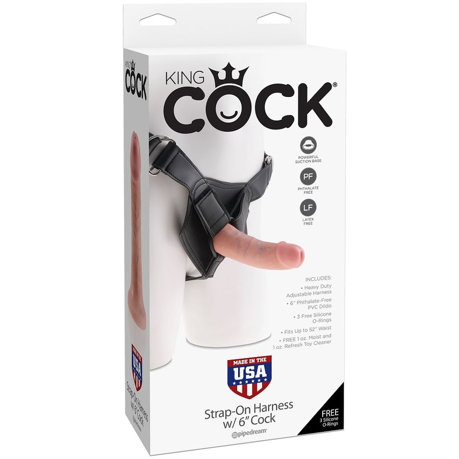 KING COCK – HARNESS CON PENE REALÍSTICO 15.20 CM