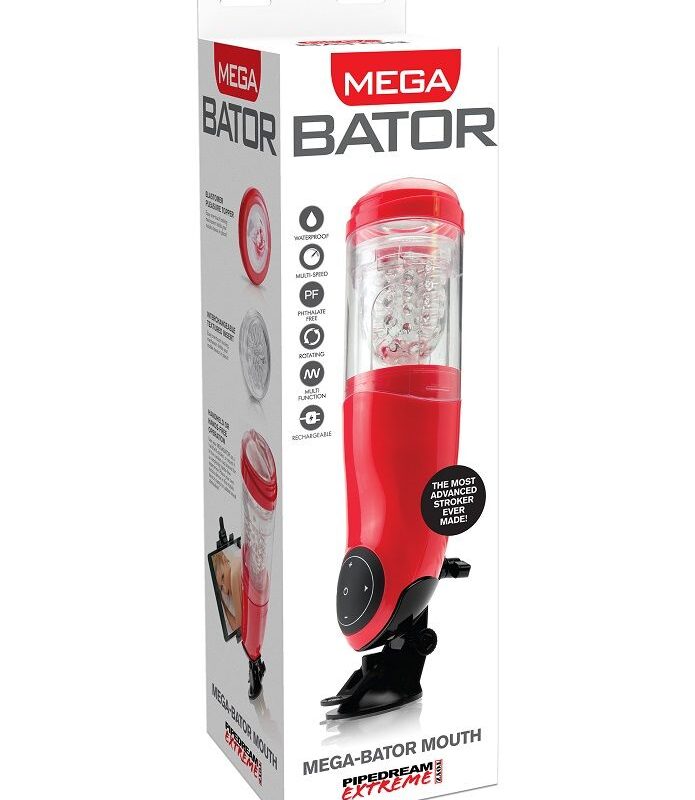 EXTREME TOYZ – PDX MEGA BATOR USB MASTURBADOR MASCULINO BOCA ROJO
