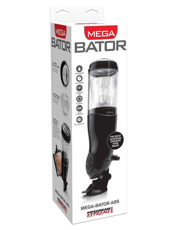 EXTREME TOYZ – PDX MEGA BATOR USB MASTURBADOR MASCULINO ANO NEGRO