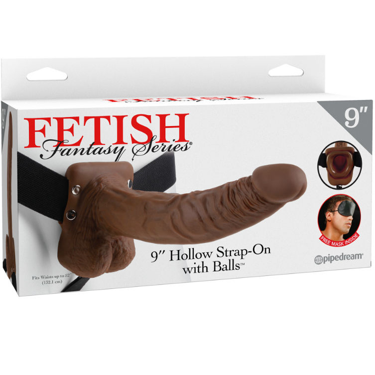 FETISH FANTASY SERIES – 9 ARNES CON TESTICULOS HUECO MAN 22.9 CM MARRON