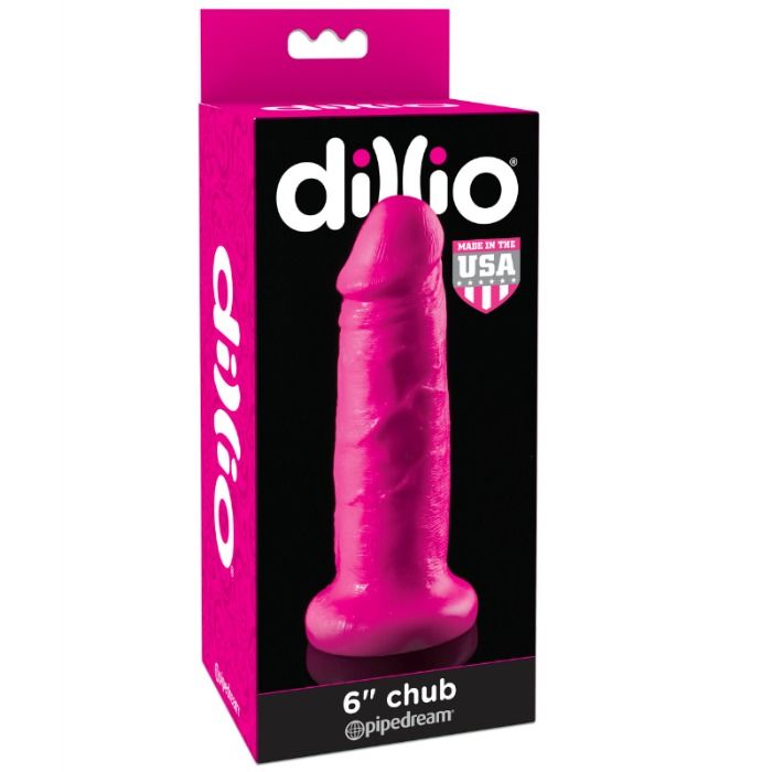 DILLIO – DILDO CON VENTOSA CHUB 15.2 CM ROSA