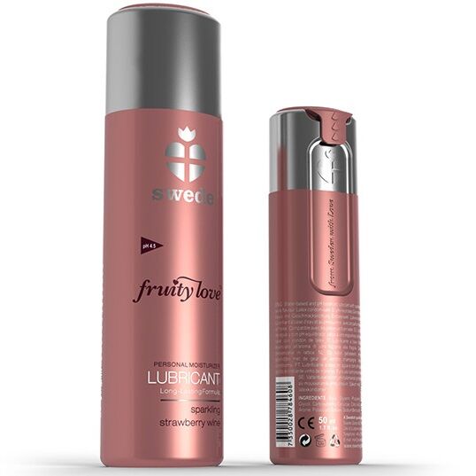 SWEDE – FRUITY LOVE LUBRICANTE FRESAS CON CHAMPAGNE 100 ML