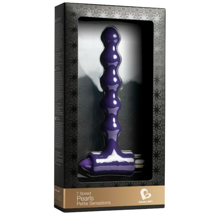 Plug anal con vibración y ondulaciones PEARLS PETITE SENSATIONS ROCKS-OFF