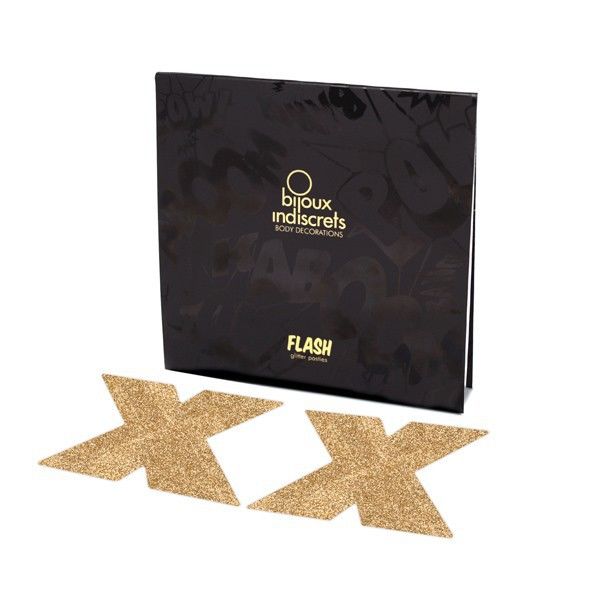 BIJOUX – INDISCRETS PEZONERAS FLASH CRUZ DORADO