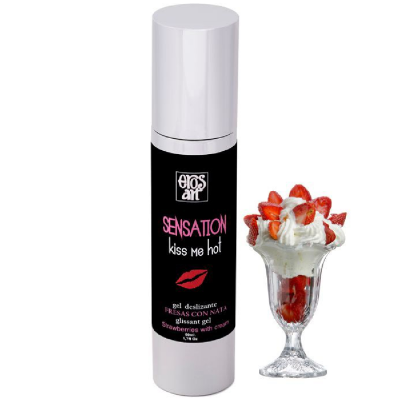 EROS-ART – SENSATTION LUBRICANTE NATURAL FRESAS CON NATA 50 ML