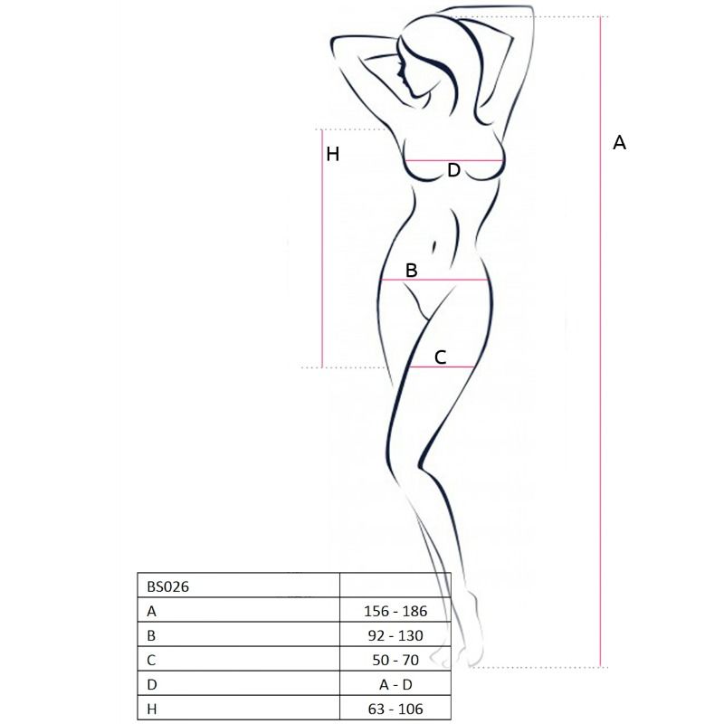 PASSION – WOMAN BS026 BODYSTOCKING ESTILO VESTIDO BLANCO TALLA UNICA