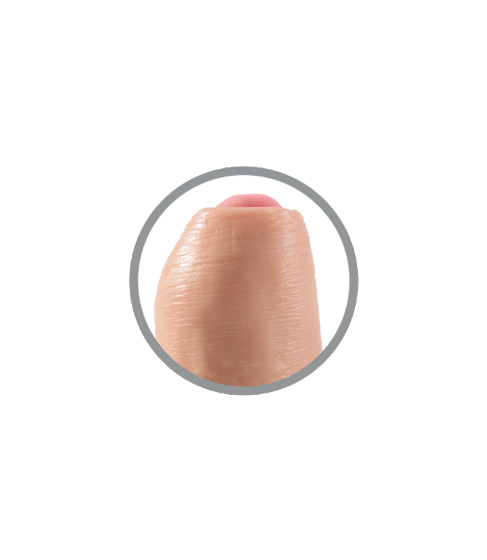 KING COCK – DILDO REALISTICO UNCUT NATURAL 21 CM