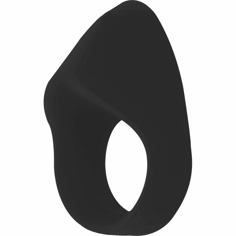 INTENSE – OTO ANILLO VIBRADOR RECARGABLE NEGRO