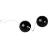 2 Bolas vaginales vibrantes en suave vinilo negro SEVEN CREATIONS