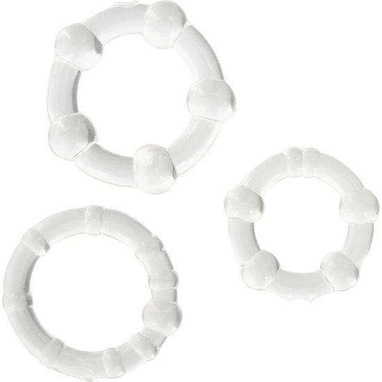 SEVEN CREATIONS – JUEGO TRES ANILLOS PENE TRANSPARENTE