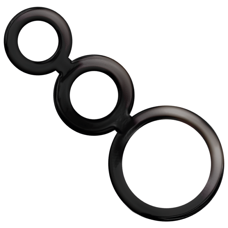 ADDICTED TOYS – SET ANILLOS PENE Y TESTICULOS – AHUMADO