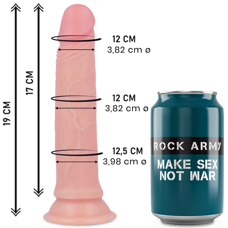 ROCKARMY – LIQUID SILICONE DILDO PREMIUM AVENGER 19 CM -O- 3.98 CM