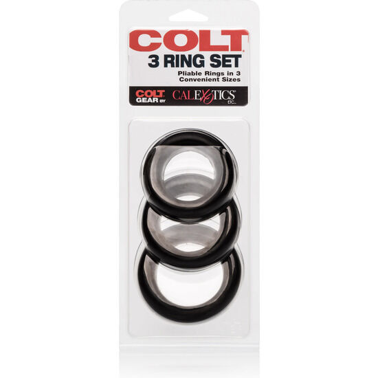 CALEXOTICS – COLT SET 3 ANILLOS PENE Y TESTICULOS
