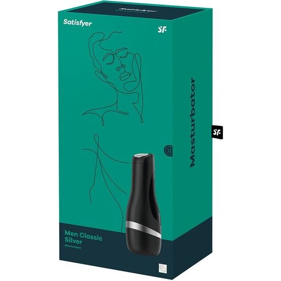 SATISFYER – MASTURBADOR MEN CLASSIC PLATA