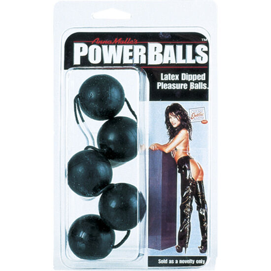 5 Bolas grandes anales/vaginales Ø 3 cm POWER BALLS CALEXOTICS