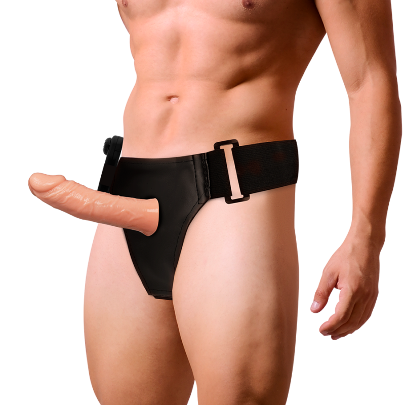HARNESS ATTRACTION – ARNÉS HUECO BENNY CON VIBRADOR 15 CM -O- 4.5 CM